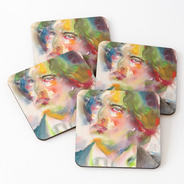 Item preview, OSCAR WILDE watercolor portrait .34 designed and sold by lautir.