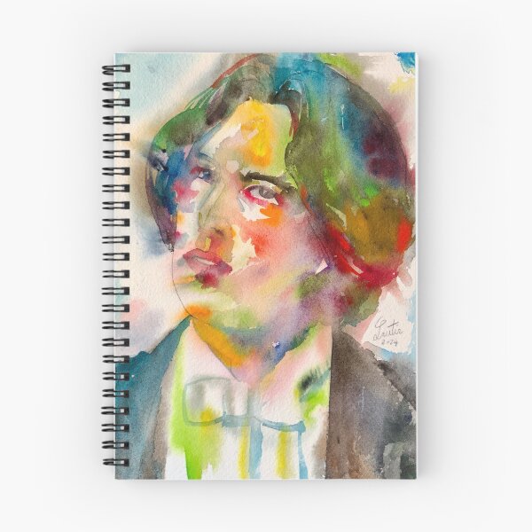 Item preview, OSCAR WILDE watercolor portrait .34 designed and sold by lautir.