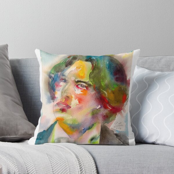 Item preview, OSCAR WILDE watercolor portrait .34 designed and sold by lautir.