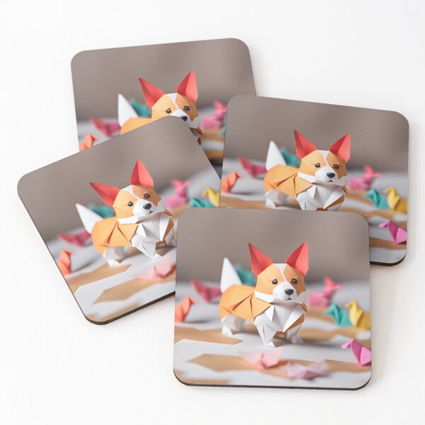 Item preview, Origami Corgi with Paper Cranes designed and sold by FunWithViolet.