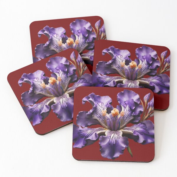 Item preview, Purple irises designed and sold by swiftbinaries.