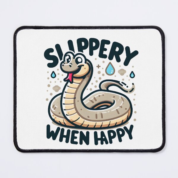 Item preview, Silly Snake: Slippery When Happy designed and sold by Dungeon-Depot.
