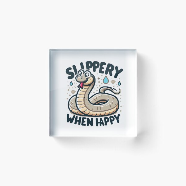 Item preview, Silly Snake: Slippery When Happy designed and sold by Dungeon-Depot.