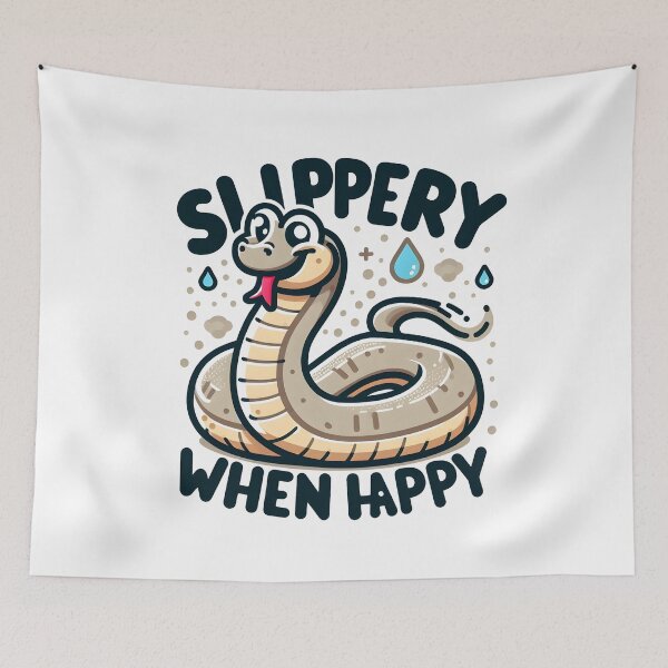 Item preview, Silly Snake: Slippery When Happy designed and sold by Dungeon-Depot.