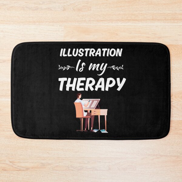 Item preview, Illustration is my therapy, funny illustrator husband designed and sold by NBSStore.