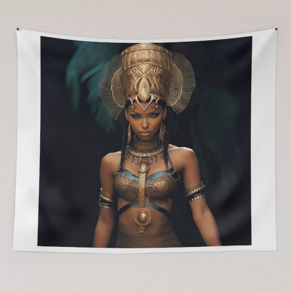 Item preview, Afro Warrior, defender of ancestral roots designed and sold by My Aspian.