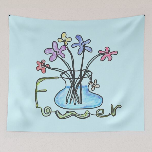 Item preview, flowers, one line drawing designed and sold by zzzozzo.