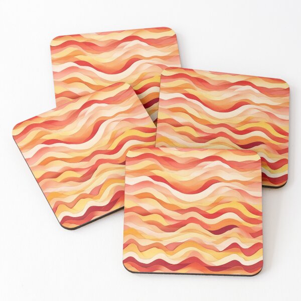 Item preview, Stripe - Orange Wave Stripes ; Pattern Line designed and sold by PatternInArt.