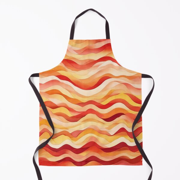 Item preview, Stripe - Orange Wave Stripes ; Pattern Line designed and sold by PatternInArt.