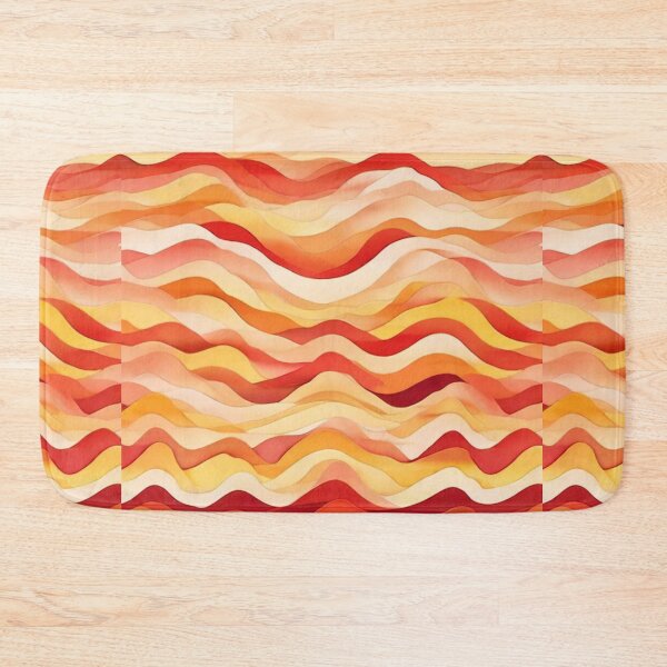 Item preview, Stripe - Orange Wave Stripes ; Pattern Line designed and sold by PatternInArt.