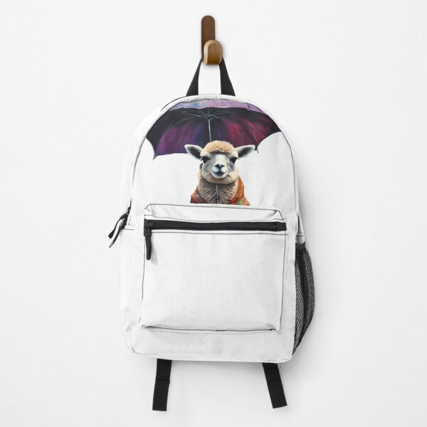 Item preview, Llama in a raincoat holding an umbrella designed and sold by techiwebicodi.