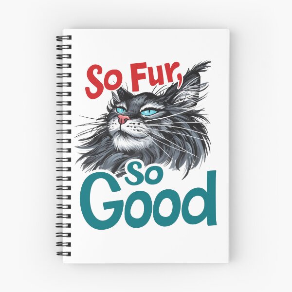 Item preview, So Fur So Good, So Far So Good, Cat Pun, Cat Meme designed and sold by PrintShangri-La.
