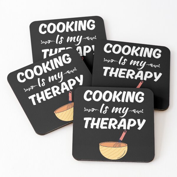 Item preview, Cooking is my therapy, funny cooking enthusiast, cooking passion club saying designed and sold by NBSStore.