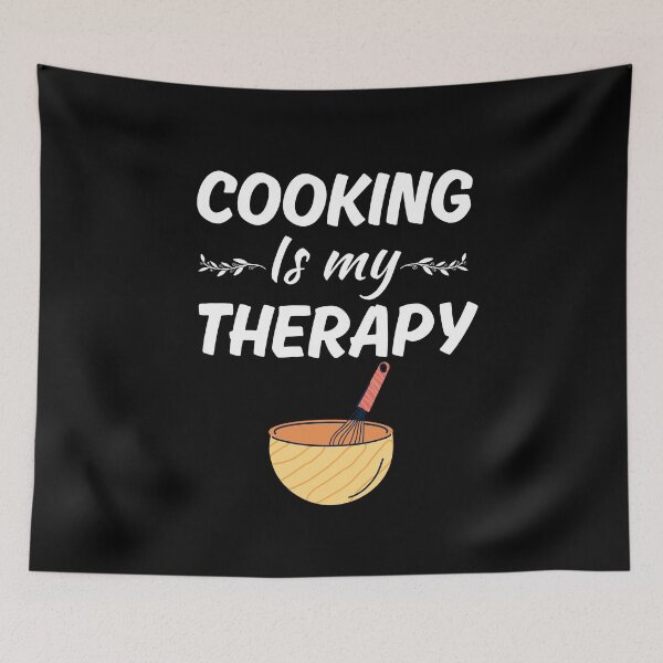 Item preview, Cooking is my therapy, funny cooking enthusiast, cooking passion club saying designed and sold by NBSStore.