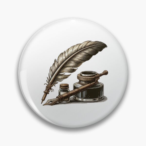 Item preview, A Fountain and Quill Pens with an Ink Holder designed and sold by Poemit.