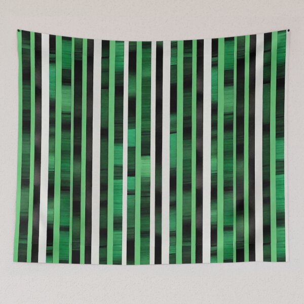 Item preview,  Stripe - Green and Black Horizontal Stripes ; Pattern Line designed and sold by PatternInArt.