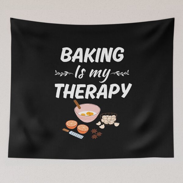 Item preview, Baking is my therapy, funny baker job saying, baker occupation quote, baker career designed and sold by NBSStore.