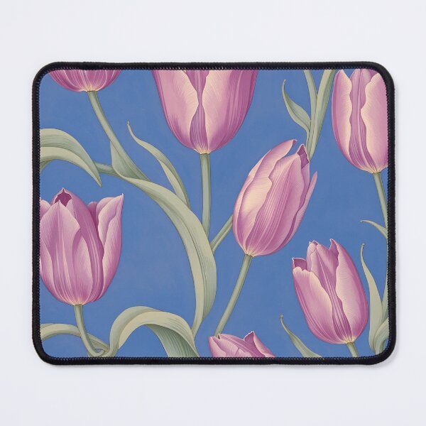 Item preview, Tulip Tile 05: Goblet of Springtime Sunshine in a Blooming Rainbow of Spiraling Blooms designed and sold by TheBrainArt.