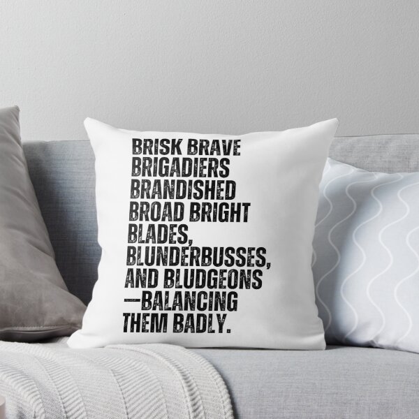Item preview, Tongue Twister B Alliteration Brisk Brave Brigadiers Brandished designed and sold by Kayley  |  QuintaDaColherArtes.