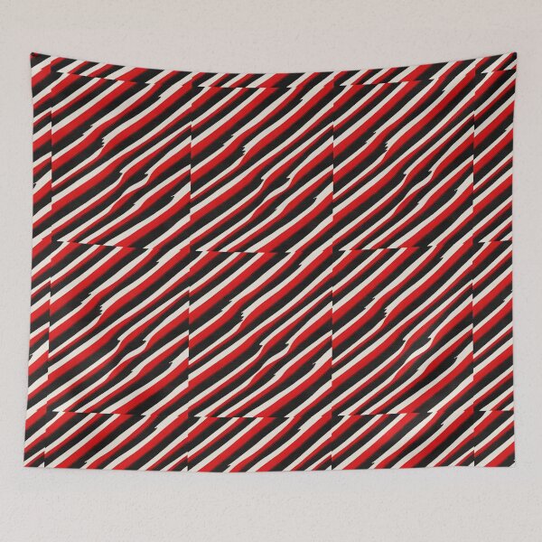 Item preview, Stripe - Red and Black Zebra Stripes ; Pattern Line designed and sold by PatternInArt.