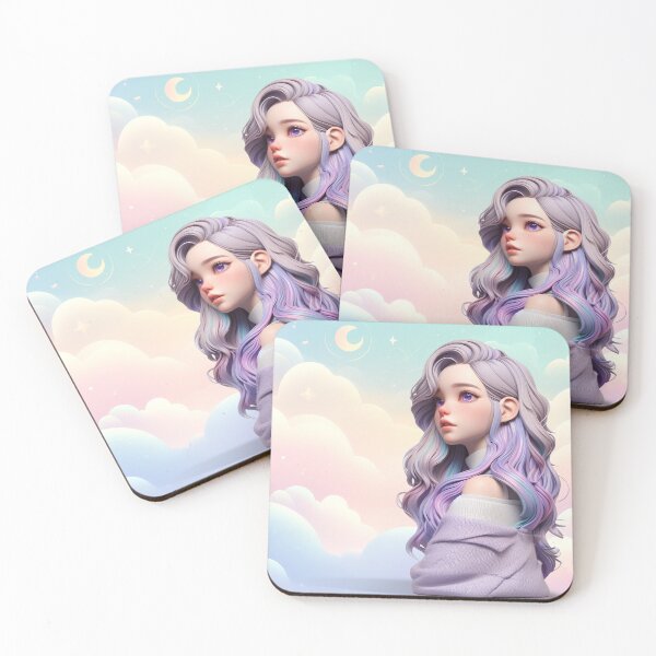 Item preview, Cute 3d figure of a rainbow girl designed and sold by hellolen.