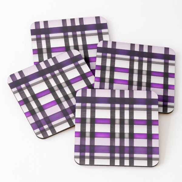 Item preview, Stripe - Violet and Black Horizontal Line Stripes ; Pattern Line designed and sold by PatternInArt.