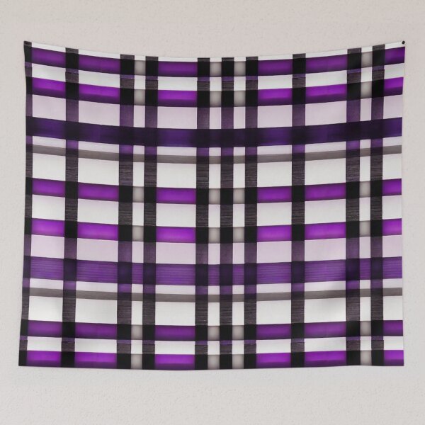 Item preview, Stripe - Violet and Black Horizontal Line Stripes ; Pattern Line designed and sold by PatternInArt.