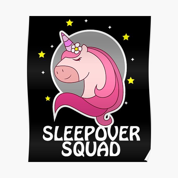 Sleepover Posters Redbubble - unique unicorns sleepover roblox
