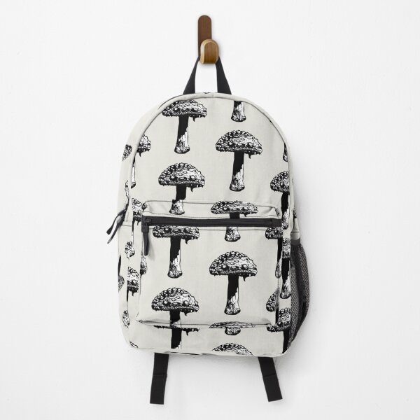 Item preview, Black and White Toadstool mushroom by BeeFoxTree designed and sold by BeeFoxTree.