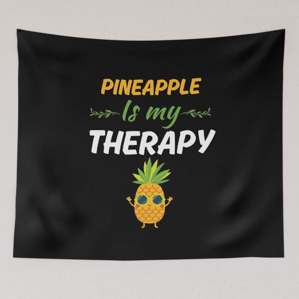 Item preview, Pineapple is my therapy, funny pineapple with sunglasses, pineapple lover saying quote designed and sold by NBSStore.