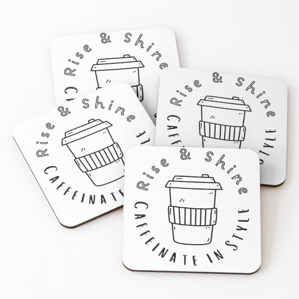 Item preview, Rise & Shine, Caffeinate in Style designed and sold by RoamRipple.