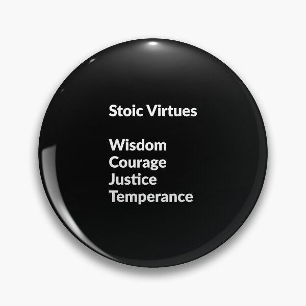 Item preview, Stoic virtues - Wisdom Courage Justice Temperance designed and sold by Inspirationmotivation.