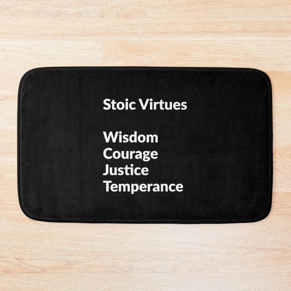 Item preview, Stoic virtues - Wisdom Courage Justice Temperance designed and sold by Inspirationmotivation.