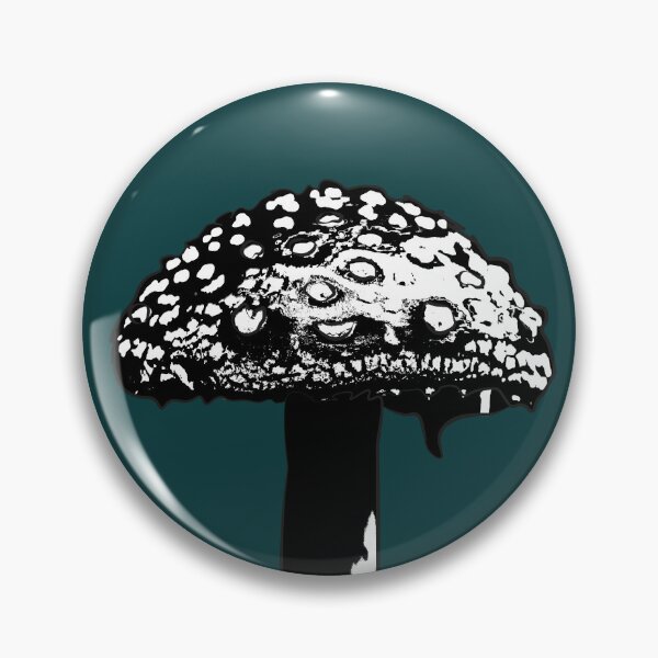 Item preview, Black and White Toadstool, Moody mushroom by BeeFoxTree designed and sold by BeeFoxTree.