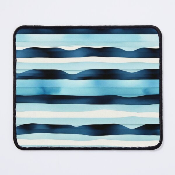 Item preview, Stripe - Blue Horizontal Stripes ; Pattern Line designed and sold by PatternInArt.