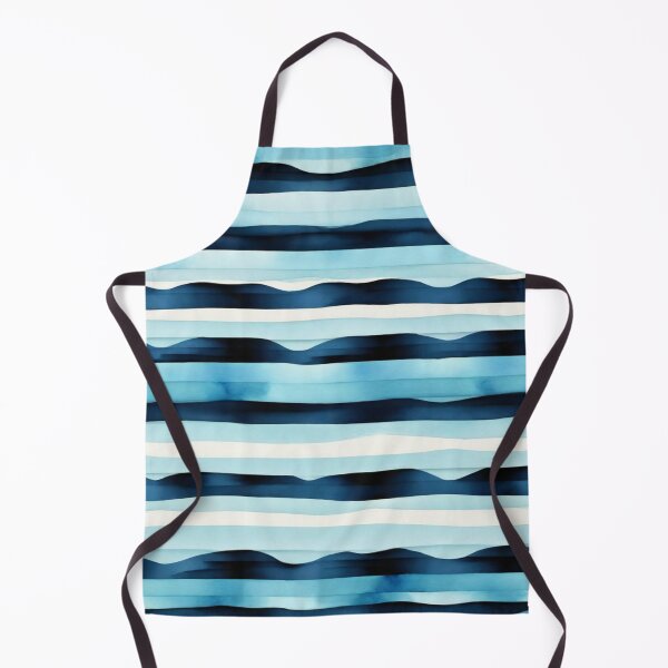 Item preview, Stripe - Blue Horizontal Stripes ; Pattern Line designed and sold by PatternInArt.