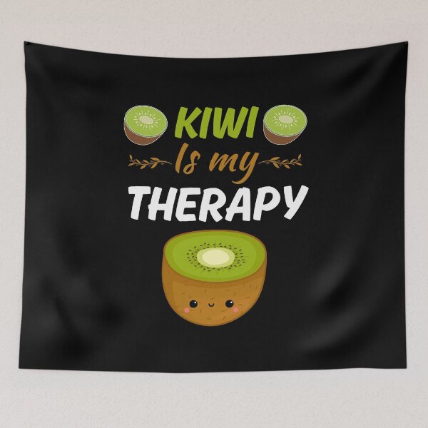 Item preview, Kiwi is my therapy, funny cute kiwi fruit lover saying designed and sold by NBSStore.