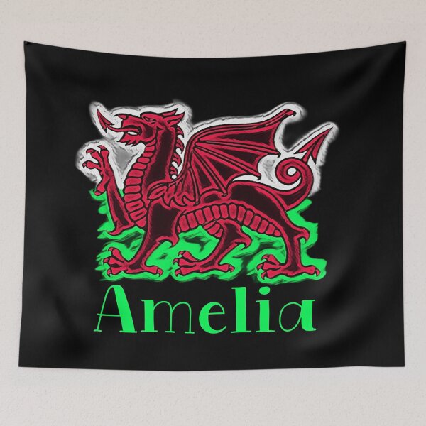 Aperçu de l'œuvre AMELIA CYMRU DRAIG GOCH DRAGON VERT créée et vendue par Marni Scofidio Desi9ns.