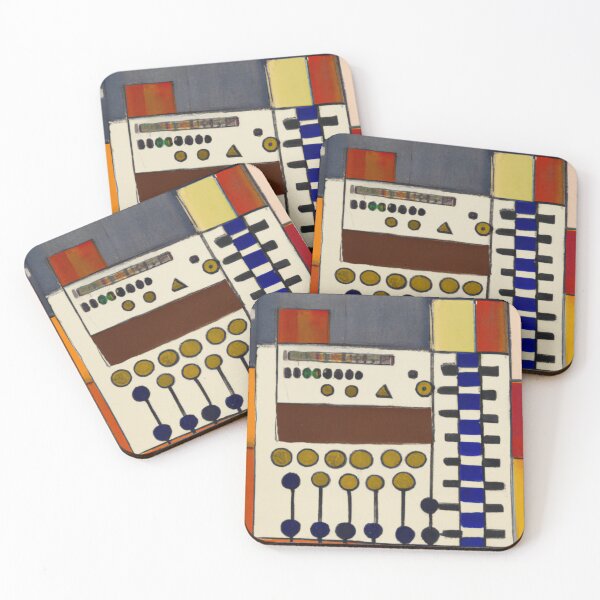 Item preview, Electronic Echoes: Geometric Synth Module Illustration designed and sold by BeagleDesigns.