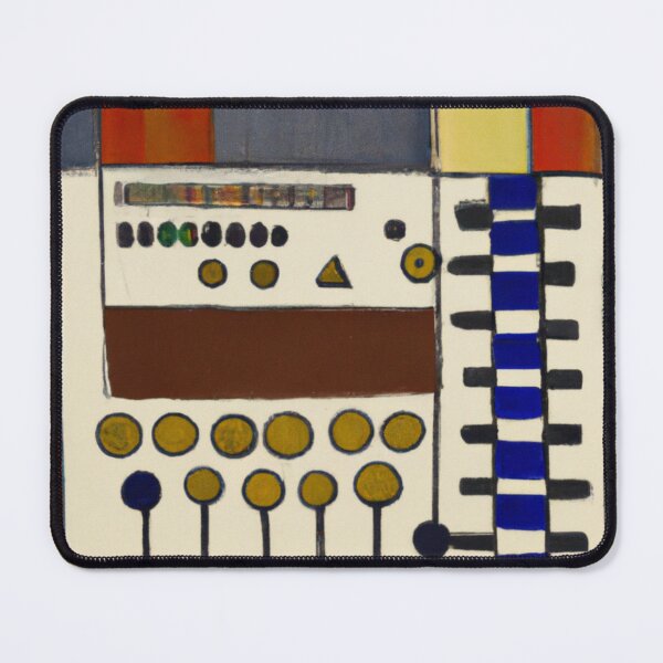 Item preview, Electronic Echoes: Geometric Synth Module Illustration designed and sold by BeagleDesigns.