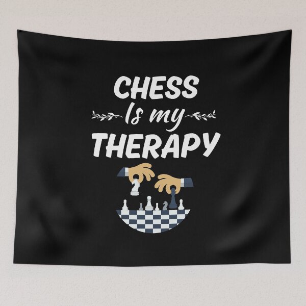 Item preview, Chess is my therapy, funny chess sport or chess hobby sayings, game of chess enthusiast designed and sold by NBSStore.