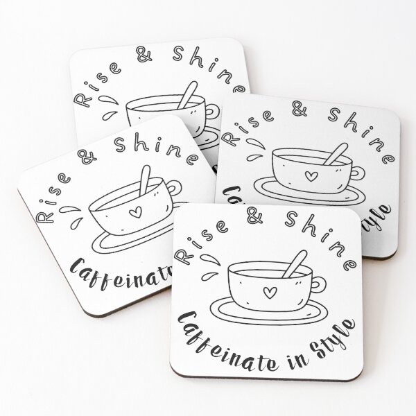 Item preview, Rise & Shine, Caffeinate in Style designed and sold by RoamRipple.