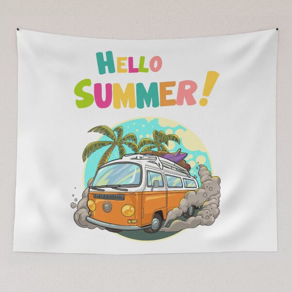 Item preview, Hello Summer season - Life quote design designed and sold by TheArtistOf2022.