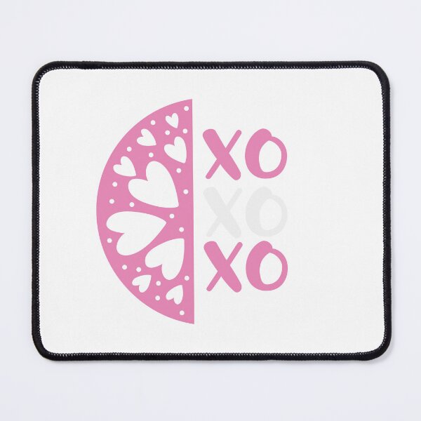 Item preview, "Heartfelt Elegance: XOXO Pink & White Valentines Design" designed and sold by Art-shia.