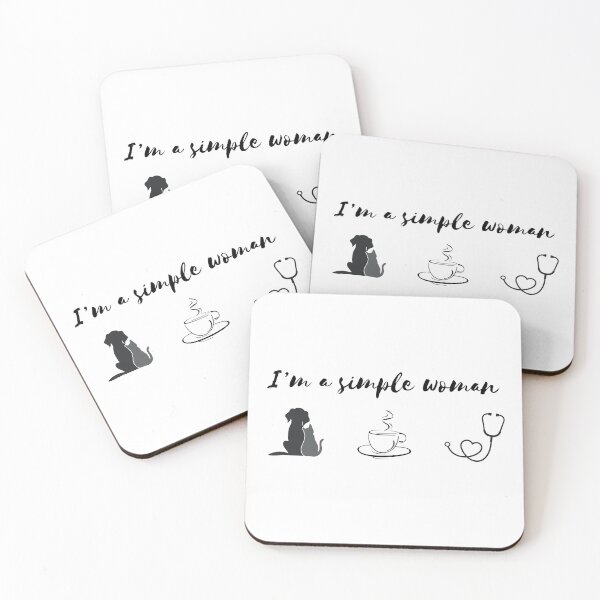 Item preview, I’m A Simple Woman | Pets | Coffee | Nurse designed and sold by ShopCoolStop.