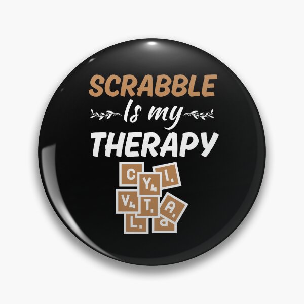 Item preview, Scrabble is my therapy, scrabble letters tiles game lover designed and sold by NBSStore.