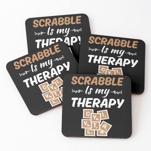 Item preview, Scrabble es mi terapia, amante de los juegos de fichas de letras scrabble designed and sold by NBSStore.