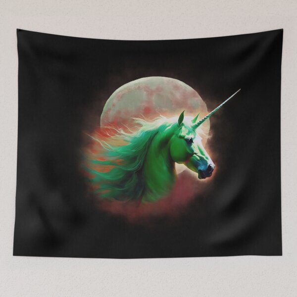 Item preview, unicorn on the moon, Freedom, Moon designed and sold by CrisMor-Art.