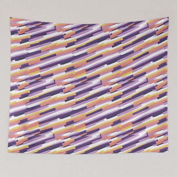 Item preview, Stripe - Violet and Pink Zebra Stripes ; Pattern Line designed and sold by PatternInArt.