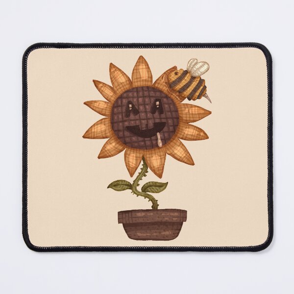 Item preview, Smiley Sunflower With Little Bee designed and sold by baxilur.